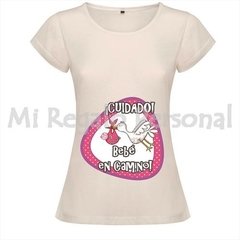 Remera de Mujer Embarazada. Podes Personalizarla!