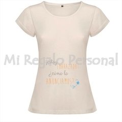 Remera de Mujer Embarazada. Podes Personalizarla!