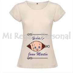 Remera de Mujer Embarazada. Podes Personalizarla!