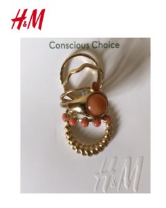 Talle: XS H&M Set de 6 anillos