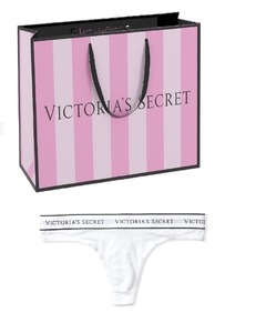 Talle: M Victoria's Secret Logo Cotton Thong Panty