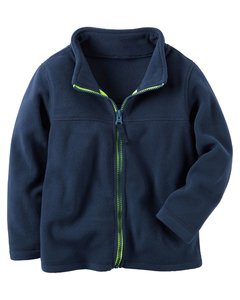 Talle: 3 Meses Carter's - Campera Polar/Microfleece Deep Blue