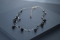 Art. 2201 Collar Cecile tejido silver negro. - comprar online