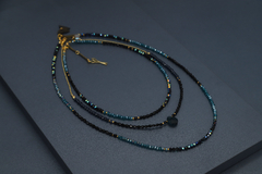 Art.2321 Set de tres collares en combinación Colette gold Azulino.