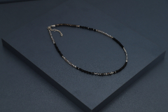 Art.2321 Set de tres collares en combinación Colette silver negro y gris cristal. en internet
