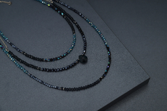 Art.2321 Set de tres collares en combinación Colette silver azulino. - comprar online