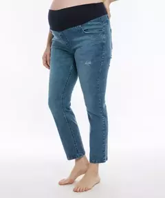 Jean Maternal "CROPPED LAGO" - comprar online