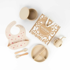 Set Completo de Silicona para Comer "ARCO IRIS BEIGE"