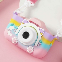 Camara de fotos digital para niños con funda y corre en internet