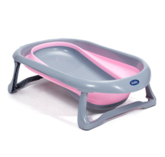 Bañera plegable Rosa con Gris - comprar online