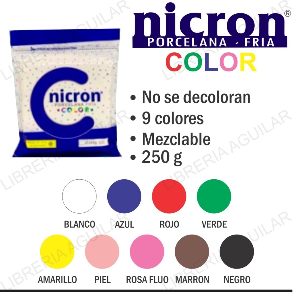 Porcelana Fria Nicron Color X 250gs.