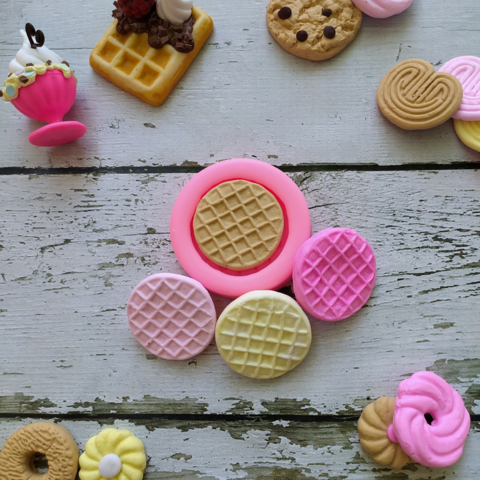 Molde Silicona Cookie Waffle