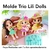 Molde Silicona Trio Lili Dolls - Kaka Artes