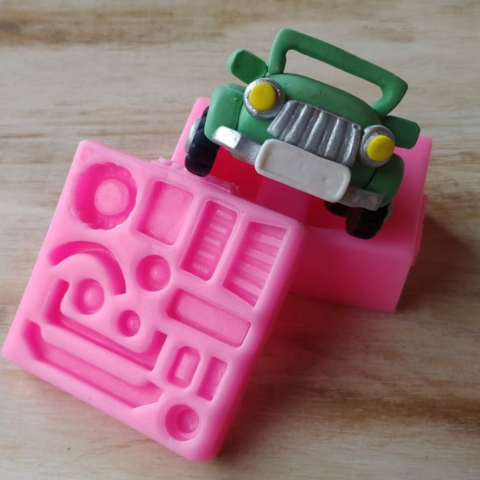 Molde Silicona Super Jeep Safari 3D ** Coleccion Mama Yo Quiero