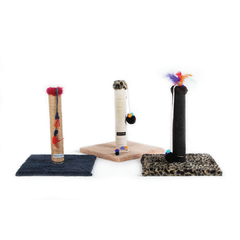 Rascador poste con juguete (consulta colores disponibles y tiempo de entrega ) - Reyes & Reinas