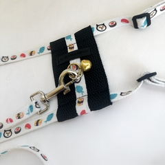 Conjunto collar arnés para gatos extensible - Reyes & Reinas