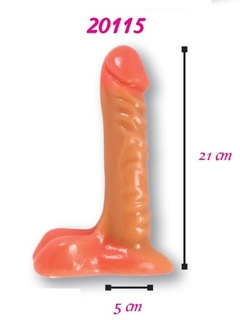 DILDO CON TESTICULOS 21 CM SEX PALACE