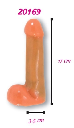 DILDO CON TESTICULOS 17 CM MOD 20169