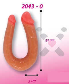 DILDO DOBLE CURVO SEX PALACE MOD 2043-0