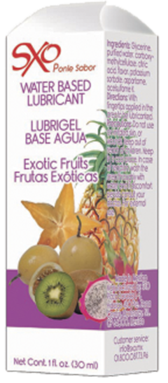 Lubrigel Base Agua Comestible 30 ml - sabor Frutas Exóticas - SXO