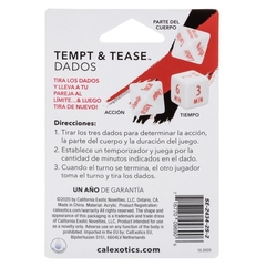 JUEGO EROTICO DE 3 DADOS TEMPT & TEASE en internet