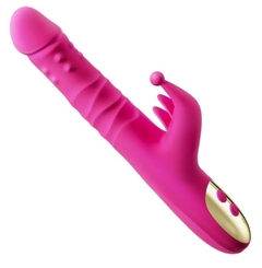 VIBRADOR ZORA CON ROTACIÓN Y PISTON 16 FUNCIONES RECARGABLE USB - comprar en línea