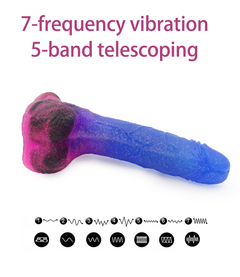 ASTRONOMY DILDO VIBRACIÓN Y ROTACION 7 FUNCIONES USB RECARGABLE SN-024 - tienda en línea