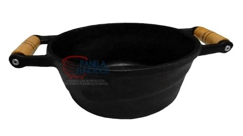 Caçarola de ferro 24cm com tampa de vidro - loja online