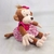 Macaca De Pelúcia 38 Cm Vestido Rosa Macaco Antialérgico - comprar online
