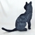 Gato Preto Pelúcia 35 Cm Alt Sentado - comprar online