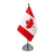Bandeira Mesa Dupla Face Canadá Mastro 29 Cm Alt Cetim