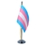 Mini Bandeira De Mesa Transgênero Poliéster 15 Cm (mastro)