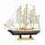 Miniatura Barco Navio Veleiro Madeira Casco Preto 21x4x21cm D na internet