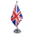 Bandeira Mesa Dupla Face Reino Unido Mastro 29 Cm Alt