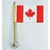 Mini Bandeira Canadá C/ Ventosa Poliéster (5,5cm X 8,5cm)
