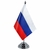 Bandeira Mesa Dupla Face Russia 29 Cm Alt (mastro)