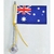 Mini Bandeira Austrália C/ Ventosa Poliéster (5,5cm X 8,5cm)