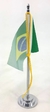 Mini Bandeira de Mesa do Brasil 15 cm Poliéster - comprar online