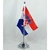Bandeira Mesa Dupla Face Croácia 29 Cm Alt (mastro) - comprar online
