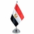 Bandeira Mesa Dupla Face Egito 29 Cm Alt (mastro)