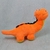 Dinossauro Pelúcia Laranja 26 Cm Comprimento - comprar online