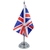 Bandeira Mesa Dupla Face Reino Unido Mastro 29 Cm Alt - comprar online