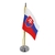 Mini Bandeira de Mesa da Eslováquia 15 cm Poliéster