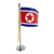 Mini Bandeira de Mesa Coréia do Norte 15 cm Poliéster