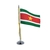 Mini Bandeira De Mesa Suriname 15 Cm (mastro)poliéster