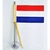 Mini Bandeira Holanda C/ Ventosa Poliéster (5,5cm X 8,5cm)