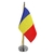 Mini Bandeira de Mesa da Romênia 15 cm Poliéster