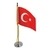 Mini Bandeira de Mesa da Turquia 15 cm Poliéster