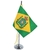 Bandeira De Mesa Brasil Império Até 1822 15cm Alt. (mastro)