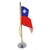 Mini Bandeira de Mesa CHILE 15 cm Poliéster